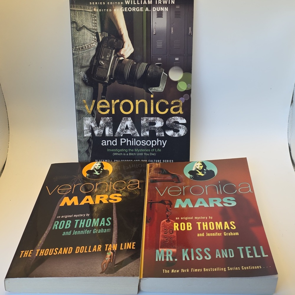 Veronica Mars Book Lot Rob Thomas Thousand Dollar Tan Line Mr Kiss Tell *3 Books